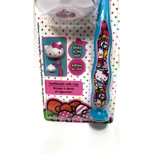 Firefly Hello Kitty Toothbrush Soft Bristles Wall Mountable Cute Design - Picture 4 of 5